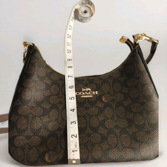 100% Authentic NWT COACH Teri Hobo Bag In Signature Canvas CK161 - Picture 4 of 8